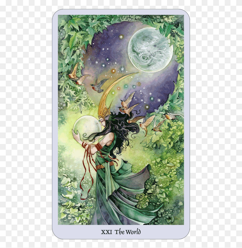 481x801 Tarot Card Of The Day The World Now This Card Represents Shadowscapes Tarot, Book HD PNG Download