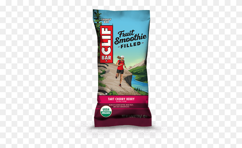 346x454 Tart Cherry Berry Flavor Clif Bar Fruit Smoothie Filled, Person, Human, Flyer HD PNG Download