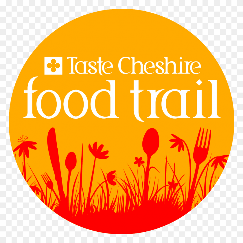 945x945 Descargar Png Taste Cheshire Food Trail Logo Food Trail Logo, Texto, Gráficos Hd Png