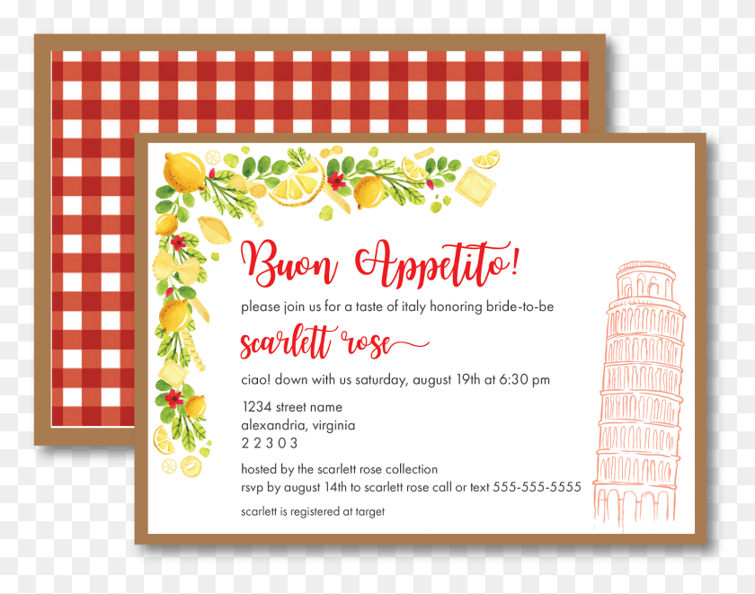 1518x1170 Taste Of Italy Bridal Shower Invite Taste Of Italy Invitation, Advertisement, Paper, Text HD PNG Download