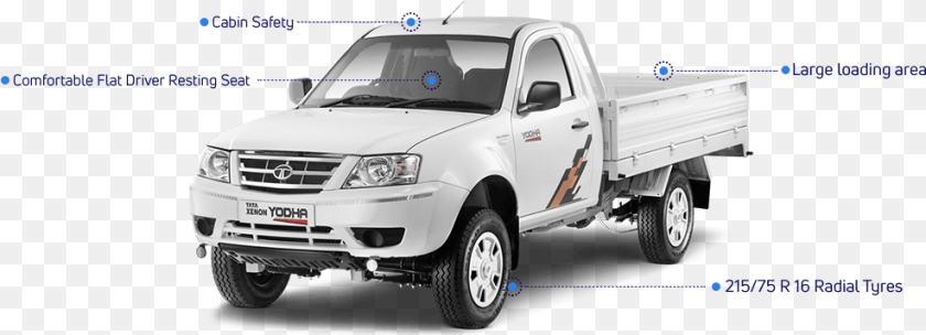 986x357 Tata Xenon Features Tata Yodha, Pickup Truck, Transportation, Truck, Vehicle Transparent PNG