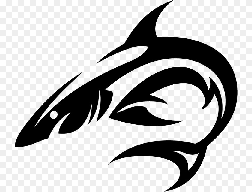 Tattoo, Stencil, Animal, Fish, Sea Life Transparent PNG