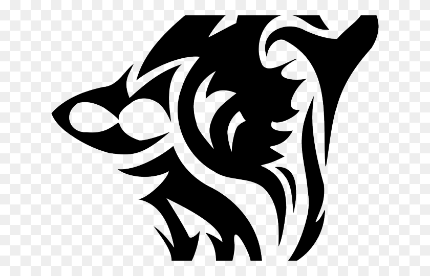 640x480 Татуировка На Прозрачном Фоне Логотип Волк, Дракон, Узор Hd Png Скачать