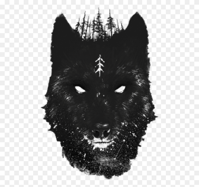500x729 Tattoos Transparent Pictures Free Icons And Black Wolf Tattoo Ideas, Mammal, Animal, Pet HD PNG Download