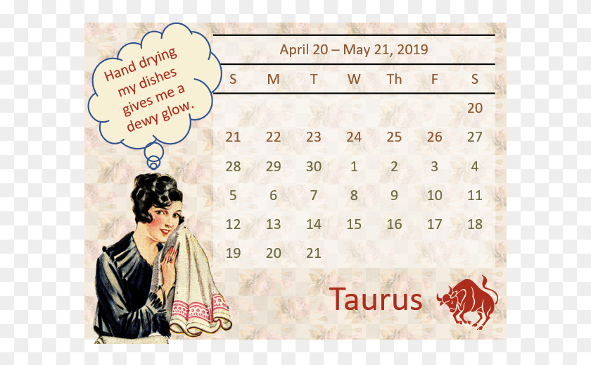 Taurus Calendar 2019 Paper, Text, Person, Human HD PNG Download