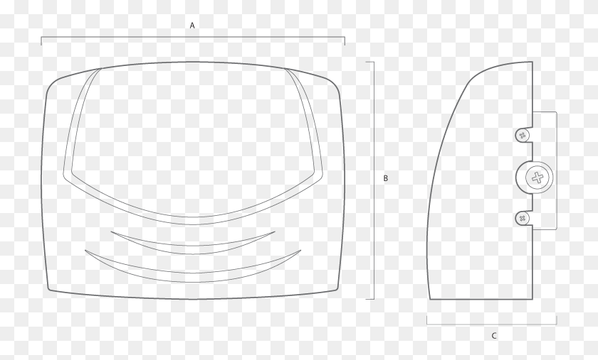 727x447 Taurus High Output Wall Light Line Drawing Technical Drawing, Clothing, Apparel, Hat HD PNG Download