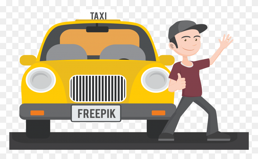 3001x1765 Taxi Uber Driver Chauffeur Transparent Bus Driver Clipart, Car, Vehicle, Transportation HD PNG Download