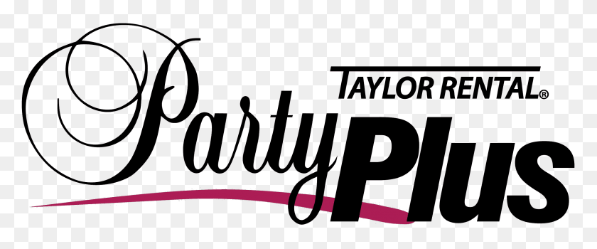 2409x897 Taylor Rental Party Plus Calligraphy, Text, Handwriting HD PNG Download