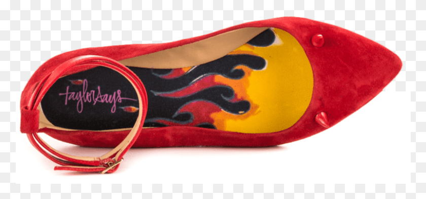 801x341 Taylor Says Red Devil Flats Walking Shoe, Clothing, Apparel, Footwear HD PNG Download