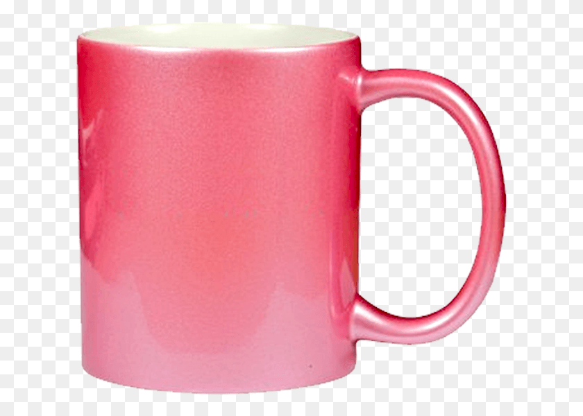 625x540 Taza Rosa Para Sublimar Beer Stein, Coffee Cup, Cup, Latte HD PNG Download