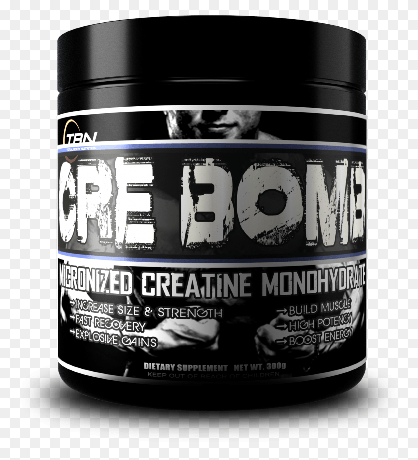 1295x1435 Tbn Labs Cre Bomb 1600x1600 Bodybuilding Supplement, Bottle, Cosmetics, Wristwatch HD PNG Download