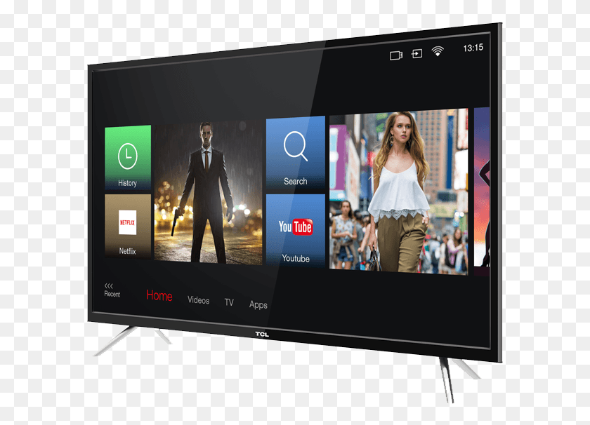 593x546 Tcl 40 Full Smart Tv, Monitor, Screen, Electronics HD PNG Download