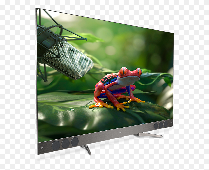 562x624 Descargar Png Tcl Qled Android Tv Tcl Xess X2, Monitor, Pantalla, Electrónica Hd Png