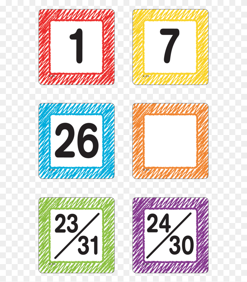 579x901 Tcr 3426 Scribble Calendar Days Colorfulness, Number, Symbol, Text HD PNG Download