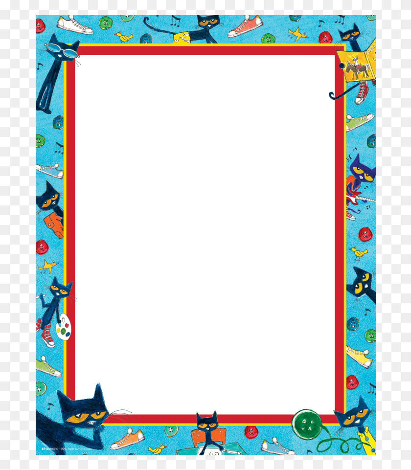 696x901 Tcr 63940 Pete The Cat Computer Paper Picture Frame, Rug, Sea, Outdoors HD PNG Download