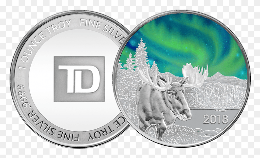 793x459 Td Northern Lights Silver Round, Coin, Money, Nickel HD PNG Download