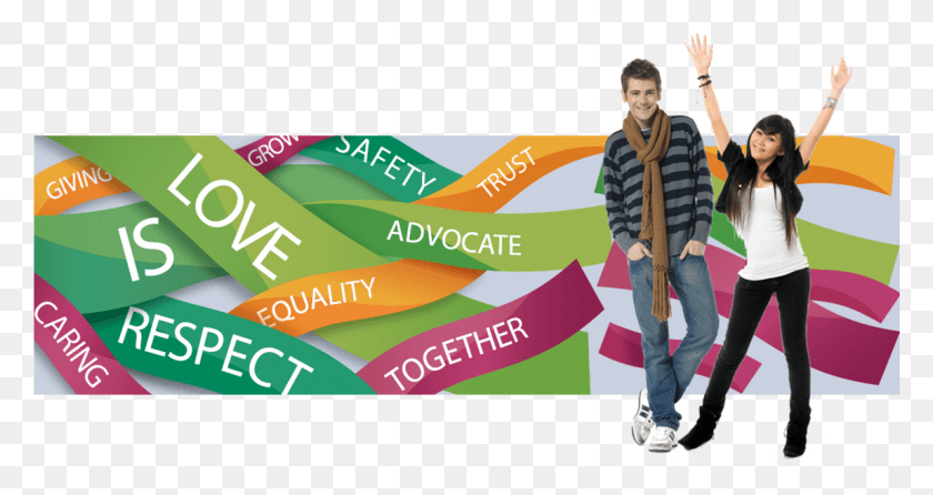 1148x569 Tdvam 2012 People Standing Teen Dating Violence Flyers, Shoe, Footwear, Clothing HD PNG Download