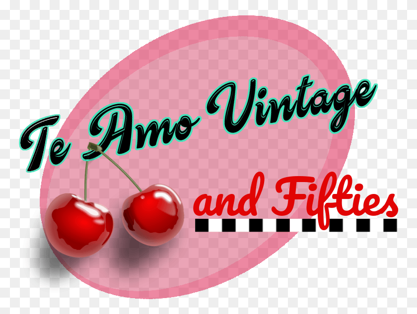 766x573 Te Amo Vintage And Fifties Cartoon Cherries, Plant, Fruit, Food HD PNG Download