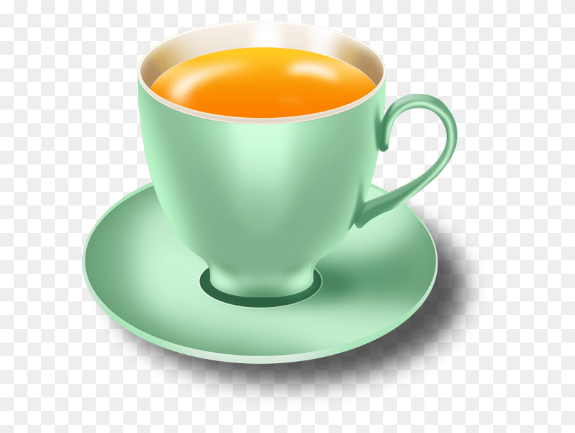 600x572 Tea Cup Image Tea Amp Coffee, Saucer, Pottery, Beverage HD PNG Download