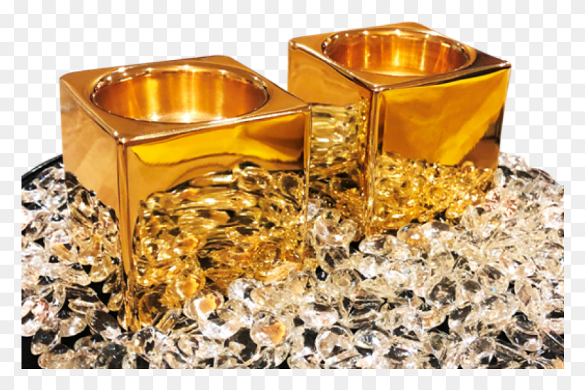1001x642 Tea Light Candle Holders Embellished In Luxury, Glass, Gold, Aluminium HD PNG Download