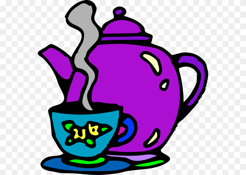 Tea Party Clipart, Cookware, Pottery, Pot, Teapot Sticker PNG