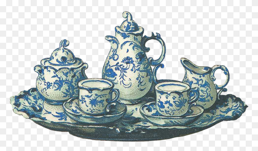 977x544 Tea Set Picture Tea Set, Porcelain, Pottery HD PNG Download