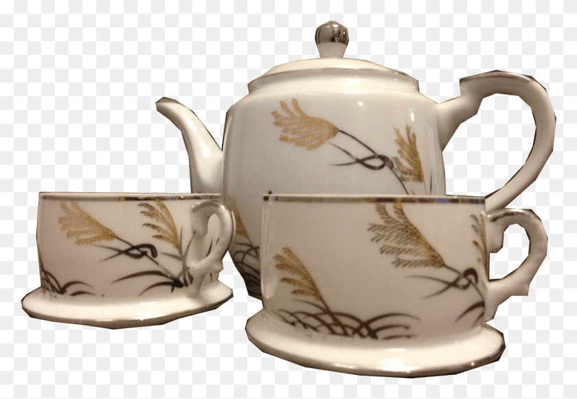 1238x827 Tea Set Tea Cup Set In, Pottery, Teapot, Pot HD PNG Download