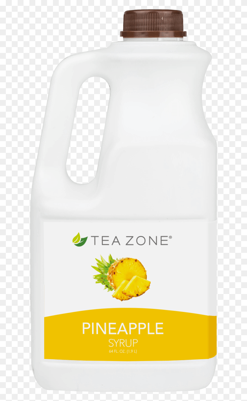 638x1304 Tea Zone Pineapple Syrup J1071 Plastic Bottle, Beverage, Drink, Milk HD PNG Download