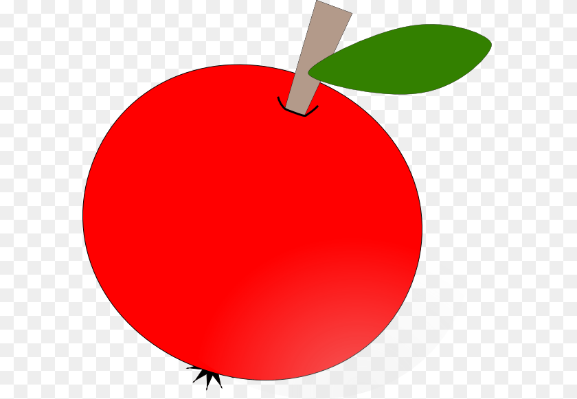 600x581 Teacher Apple Clipart Free Apple Clip Art At Clker, Food, Fruit, Plant, Produce Sticker PNG