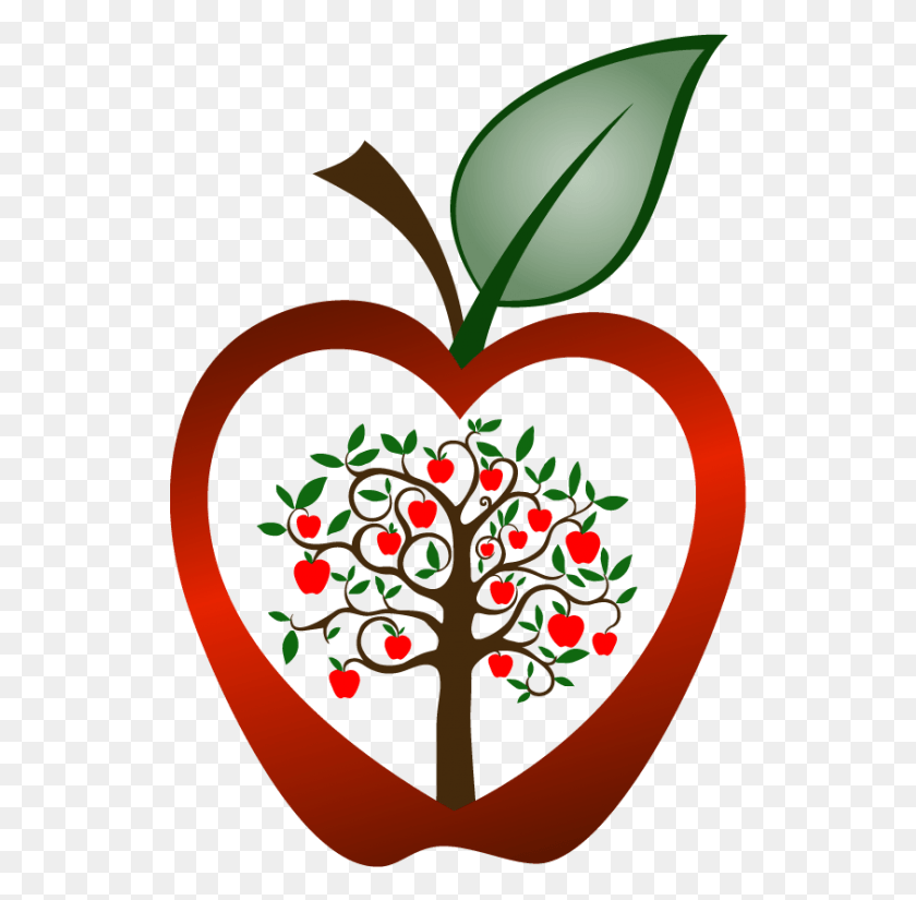 530x765 Teacher Apple Puns Apple Tree Silhouette Vector, Graphics, Ornament HD PNG Download