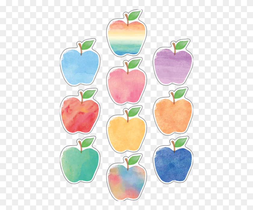 448x635 Teacher Created Resources Watercolor Apples, Plant, Fruit, Food HD PNG Download
