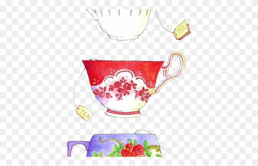 408x481 Teacup Clipart Tumblr Tea Cup Tumblr Transparent, Pottery, Saucer, Coffee Cup HD PNG Download
