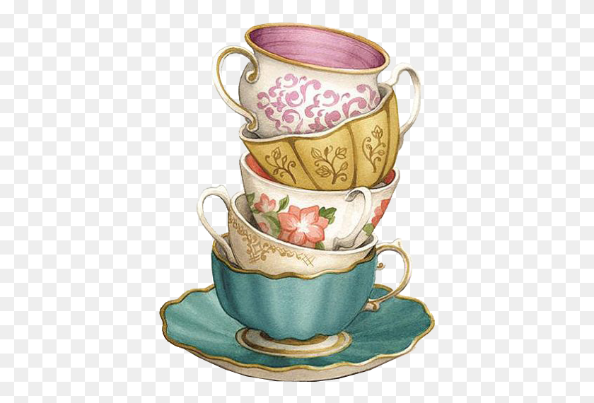 392x510 Teacup Coffee Saucer Transparent Background Tea Cup Clipart, Pottery, Wedding Cake, Cake HD PNG Download