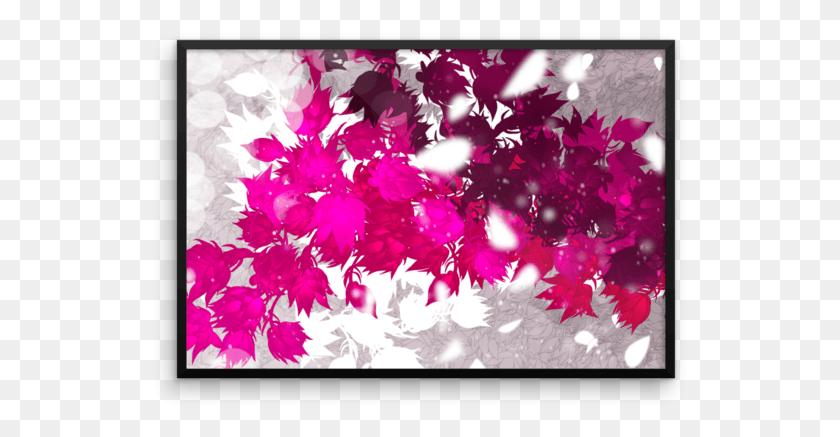 537x377 Teal And Fuschia Wall Art, Plant, Tree, Leaf HD PNG Download