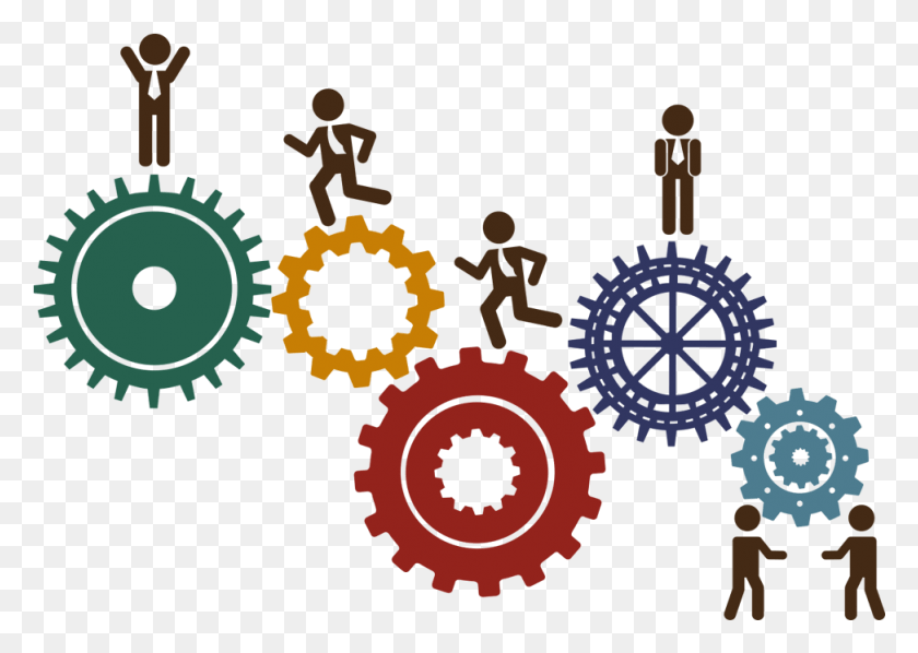 973x672 Team Building Clipart People Moves, Machine, Gear HD PNG Download
