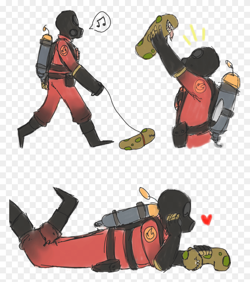 780x889 Team Fortress Tf2 Comics Angry Pyro, Weapon, Weaponry, Person HD PNG Download