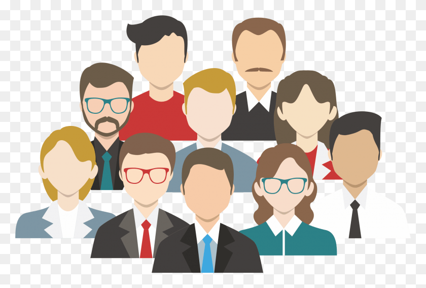 1977x1286 Team Group Of People Animated, Person, Human, Sunglasses HD PNG Download