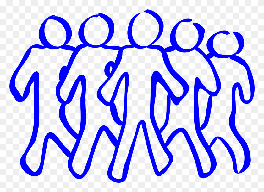 1280x908 Team Group People Together Image Free Black And White Clipart Person, Text, Alphabet, Word HD PNG Download
