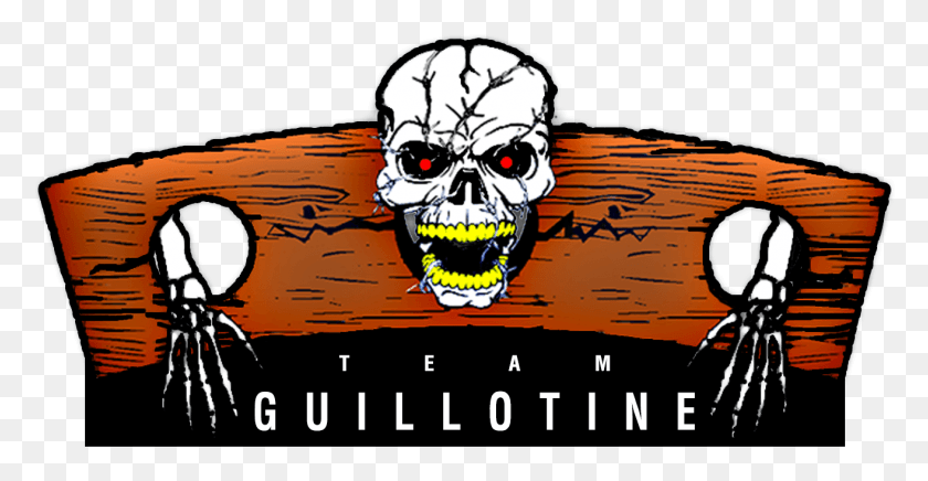 1314x634 Team Guillotine Skull, Label, Text, Advertisement HD PNG Download