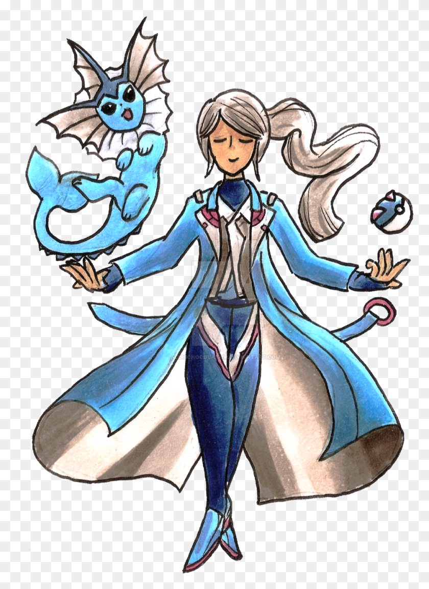 935x1311 Team Mystic Blanche Picture On Wallpaper 1080p Team Mystic Trainer Blanche, Person, Human, Manga HD PNG Download