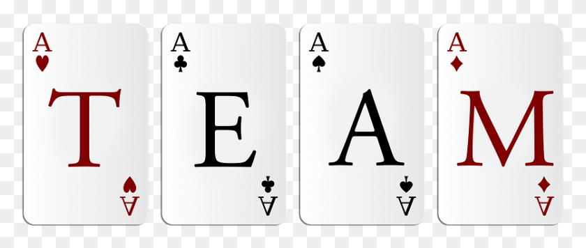 836x318 Team Playing Card Map Network Ace Leaf Community Graphic Design, Number, Symbol, Text HD PNG Download