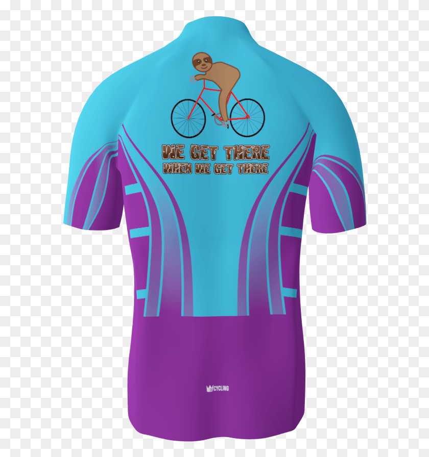 596x836 Team Sloth Custom Cycling Jersey Sloth Cycling Team Jersey, Clothing, Apparel, Shirt HD PNG Download