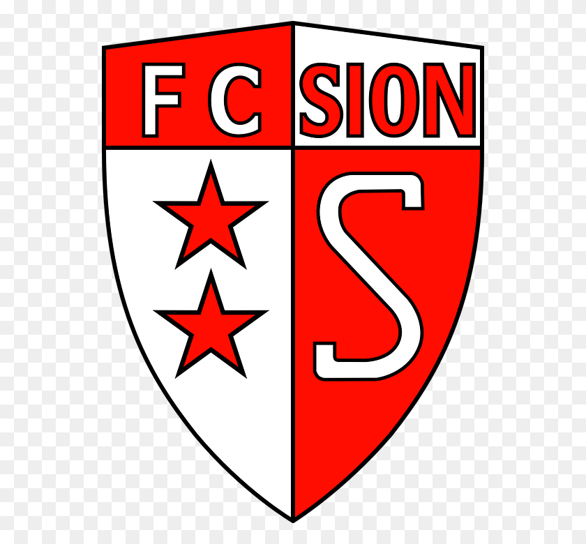 548x720 Team Sports Football Coat Arms Logo Swiss Logo Fc Sion, Armor, Symbol, Star Symbol HD PNG Download