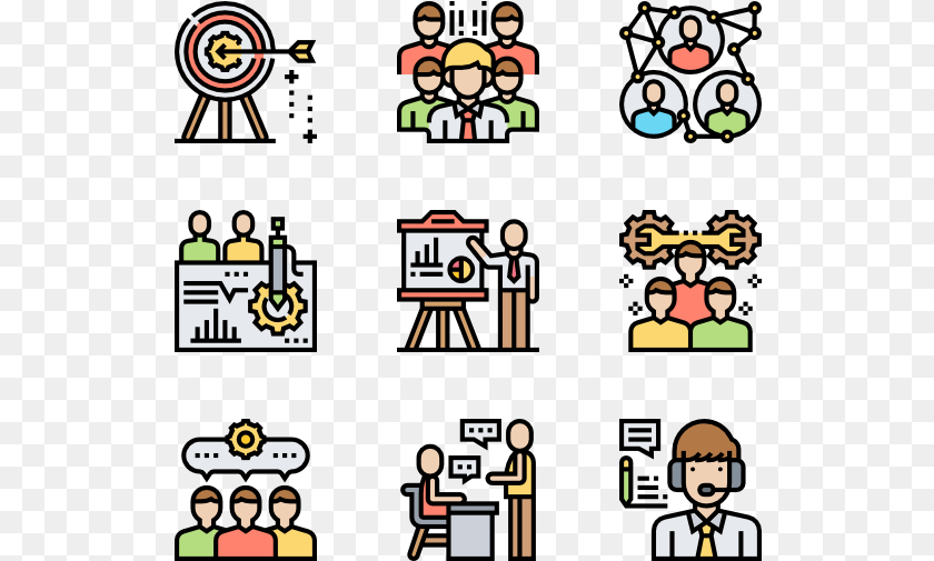 529x505 Teamwork Human Resources Color Icon, Adult, Male, Man, Person PNG