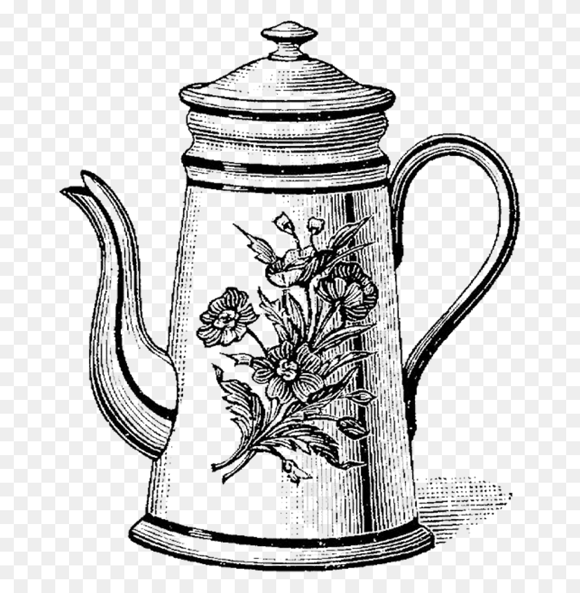668x800 Teapot Drawing Tea Pots To Draw, Pottery, Pot, Jug HD PNG Download