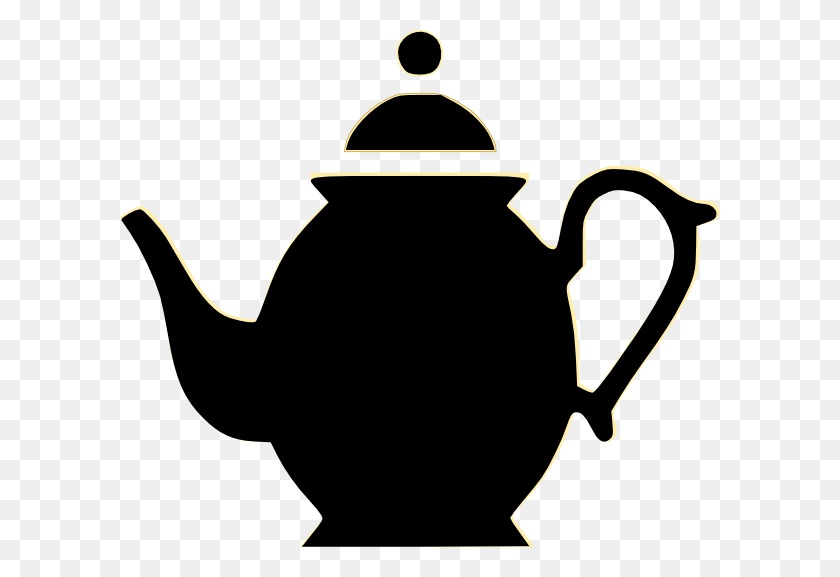 600x517 Teapot Outline Images Photo Tea Pot Vector, Pottery HD PNG Download