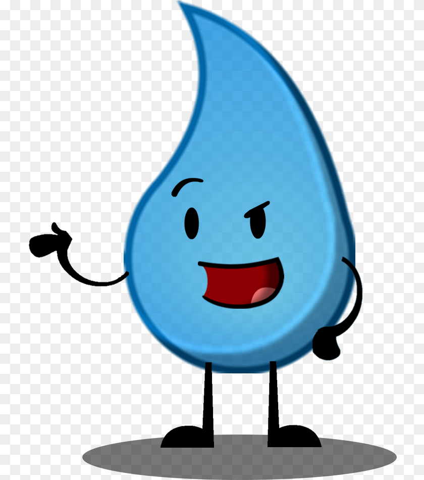 Teardrop With Shadow Bfdi Tear Drop, Animal, Manta Ray, Sea Life, Fish Transparent PNG