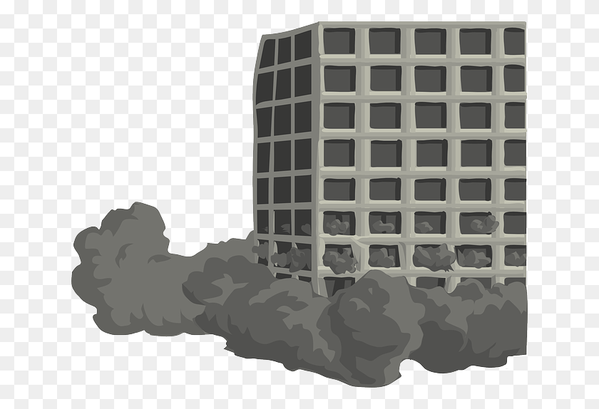 640x514 Tearing Down Building W640 Building Collapse Clipart, Rug, Housing, Mansion HD PNG Download