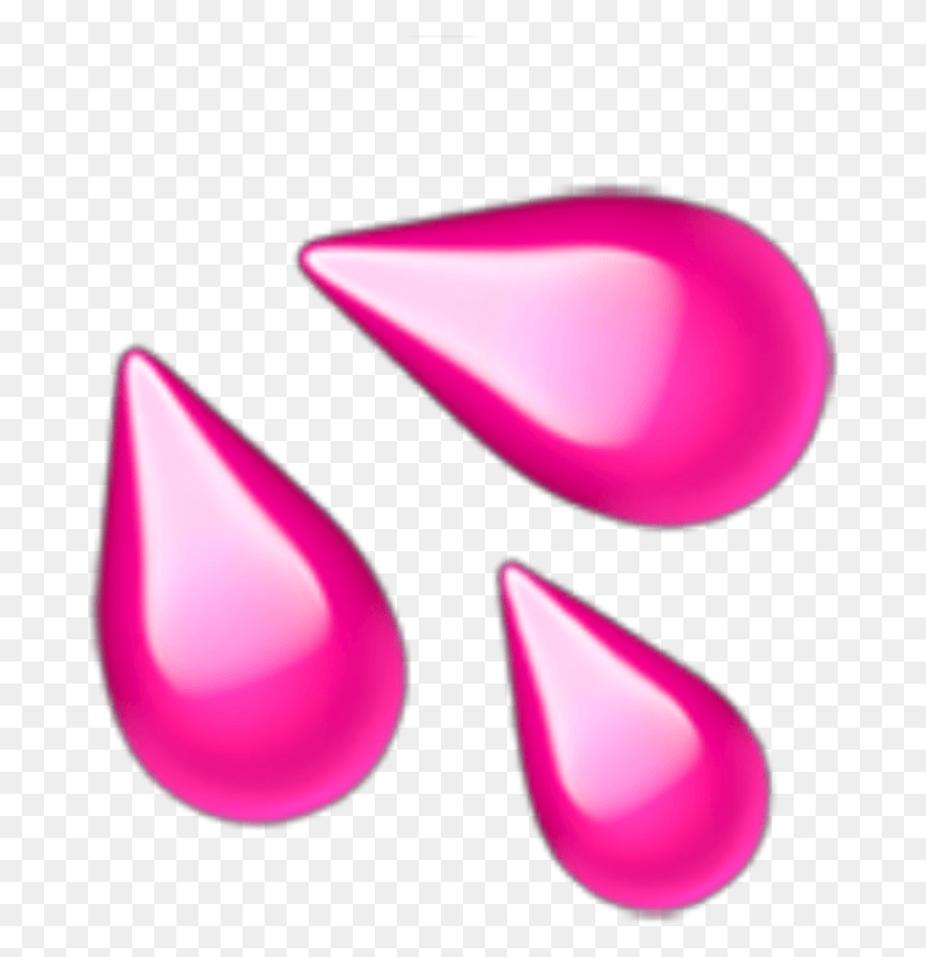 684x808 Descargar Png Tears Tear Pink Emoji Pinkemoji Remix Apple Iphone Water Drop Emoji, Purple, Lighting, Triángulo Hd Png