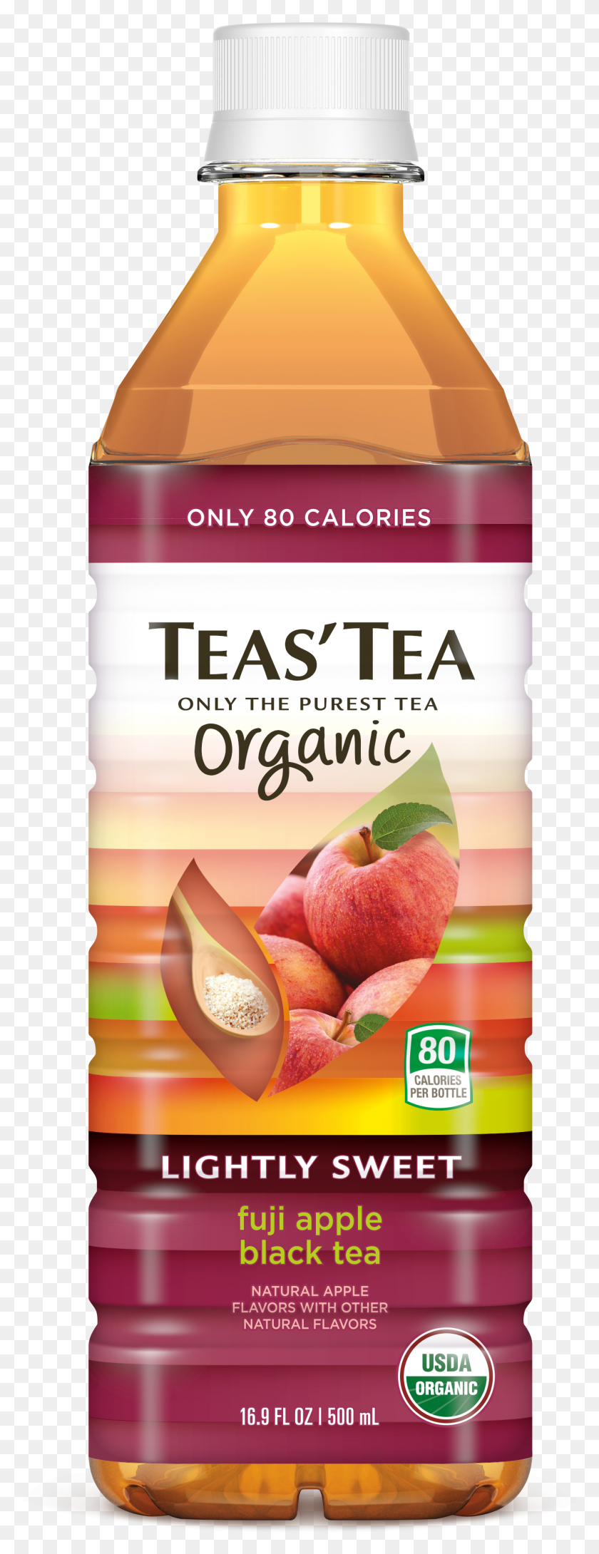1375x3738 Teas Tea Ls Fujiapple Bottle, Food, Plant, Peach HD PNG Download